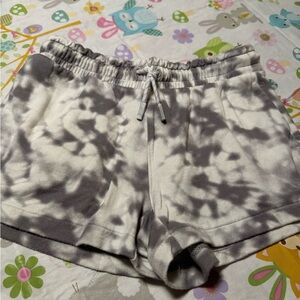 Gray Tie-Dye Women's Shorts